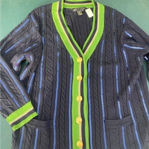 Tesori Sweater stripped thick cute and has sequins